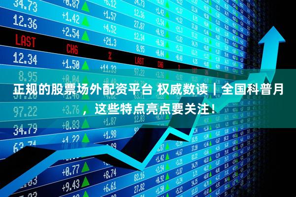 正规的股票场外配资平台 权威数读｜全国科普月，这些特点亮点要关注！